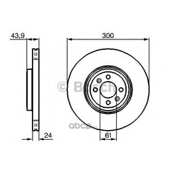 Тормозной диск (Bosch) 0986479209