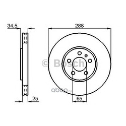 Тормозной диск (Bosch) 0986478867