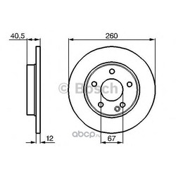 Тормозной диск (Bosch) 0986478874