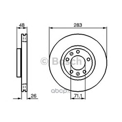 Тормозной диск (Bosch) 0986479193