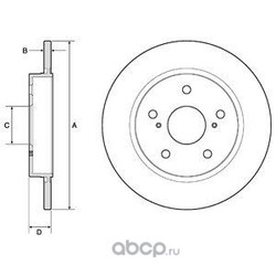 Тормозной диск (Delphi) BG4183