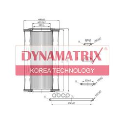 фильтр масляный (DYNAMATRIX-KOREA) DOFX1537D