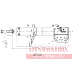 амортизатор подвески газонаполненный (DYNAMATRIX-KOREA) DSA334203