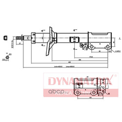 амортизатор подвески газонаполненный (DYNAMATRIX-KOREA) DSA334330