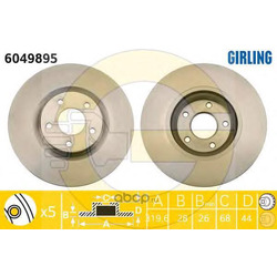Тормозной диск (Girling) 6049895