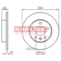 Тормозной диск (KAMOKA) 1032088