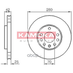 Тормозной диск (KAMOKA) 1032082