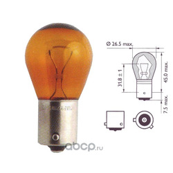 Лампа накаливания, фонарь указателя поворота (Philips) 12496
