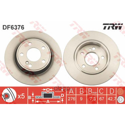 Тормозной диск (TRW/Lucas) DF6376