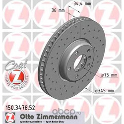Тормозной диск (Zimmermann) 150347852