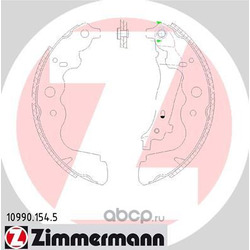 Комплект тормозных колодок (Zimmermann) 109901545
