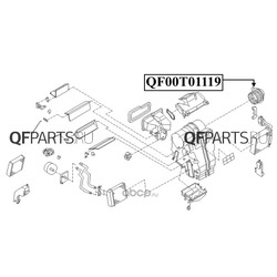 Мотор отопителя салона (QUATTRO FRENI) QF00T01119
