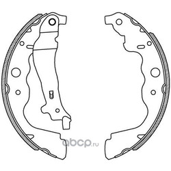 Комплект тормозных колодок (OPEN PARTS) BSA222900