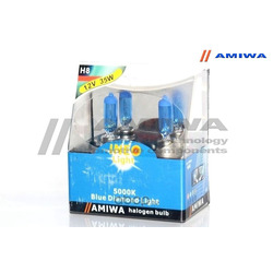 Лампа накаливания, "blue diamond light h8" 12в 35вт 2шт (AMIWA) 2XINEOH81235