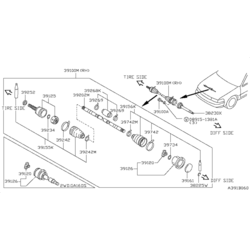  ,   (NISSAN) 3910062Y15