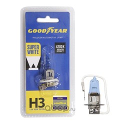    3 12v 55w pk22s super white () (GOODYEAR) GY013127
