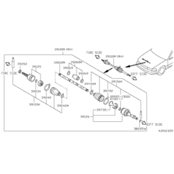 �������� ��������, ��������� ��� (NISSAN) 3924163Y25