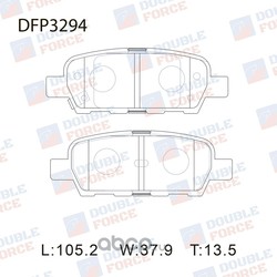 Колодки тормозные дисковые (DOUBLE FORCE) DFP3294