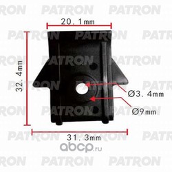 Клипса пластмассовая (PATRON) P370041