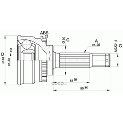  ,   (OPEN PARTS) CVJ548410