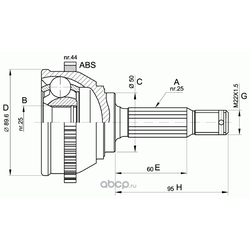  ,   (OPEN PARTS) CVJ535710