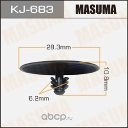 Клипса (пластиковая крепежная деталь) (Masuma) KJ683