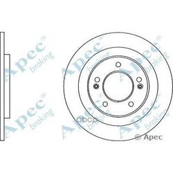 Тормозной диск (APEC braking) DSK2925