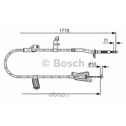 Трос, стояночная тормозная система (Bosch) 1987482305