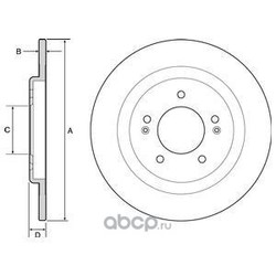 Тормозной диск (Delphi) BG4563
