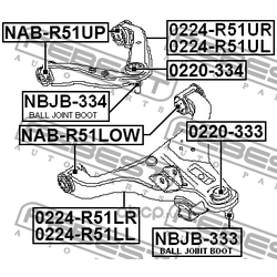     (Febest) NABR51LOW