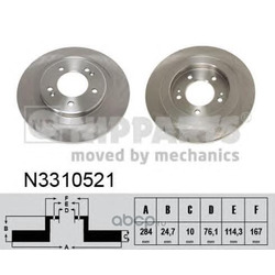 Тормозной диск (Nipparts) N3310521