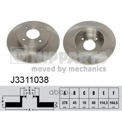 Тормозной диск (Nipparts) J3311038