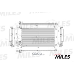 Радиатор кондиционера (Miles) ACCB011
