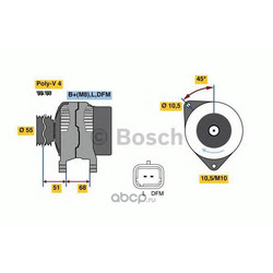 Генератор (Bosch) 0986080680