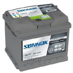 Стартерная аккумуляторная батарея (SONNAK) SA472
