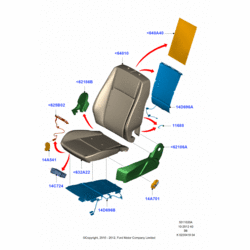 Элемент подогрева переднего сидения на Форд Фокус 1 1.6, 1.8, 2.0 Бензин