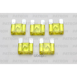 Предохранитель 5шт maxi fuse 20a желтый (PATRON) PFS062