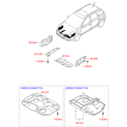 Защита двигателя Киа Сид 2012 (Hyundai-KIA) 291202H050
