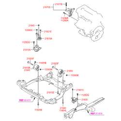 Подушка (опора) двигателя для Kia Rio