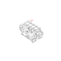 Блок цилиндров (Hyundai-KIA) 254F22FU00