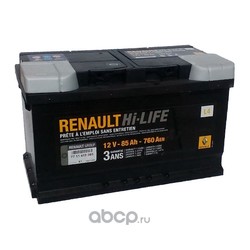 Аккумулятор для Рено Сценик 1.9 dci цена (RENAULT) 7711419085