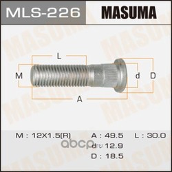 Шпилька колесная (Masuma) MLS226