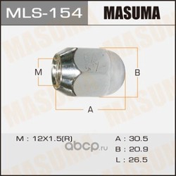 Гайка колесная (Masuma) MLS154
