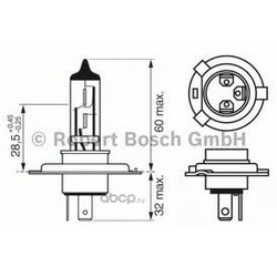 Лампа 12V60/55W (H4) (Bosch) 1987301002