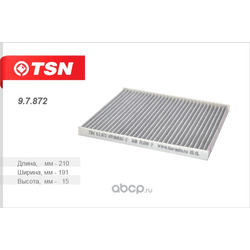 TSN фильтр салона уголь (TSN) 97872