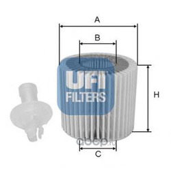 Масляный фильтр (UFI) 2511600