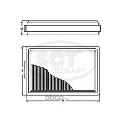 Воздушный фильтр (SCT) SB527