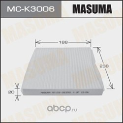 Фильтр салонный (Masuma) MCK3006