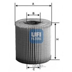 Масляный фильтр (UFI) 2500400