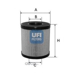 Масляный фильтр (UFI) 2506000